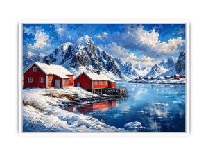 Snow River Canvas Print