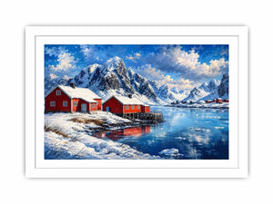 Snow River Canvas Print
