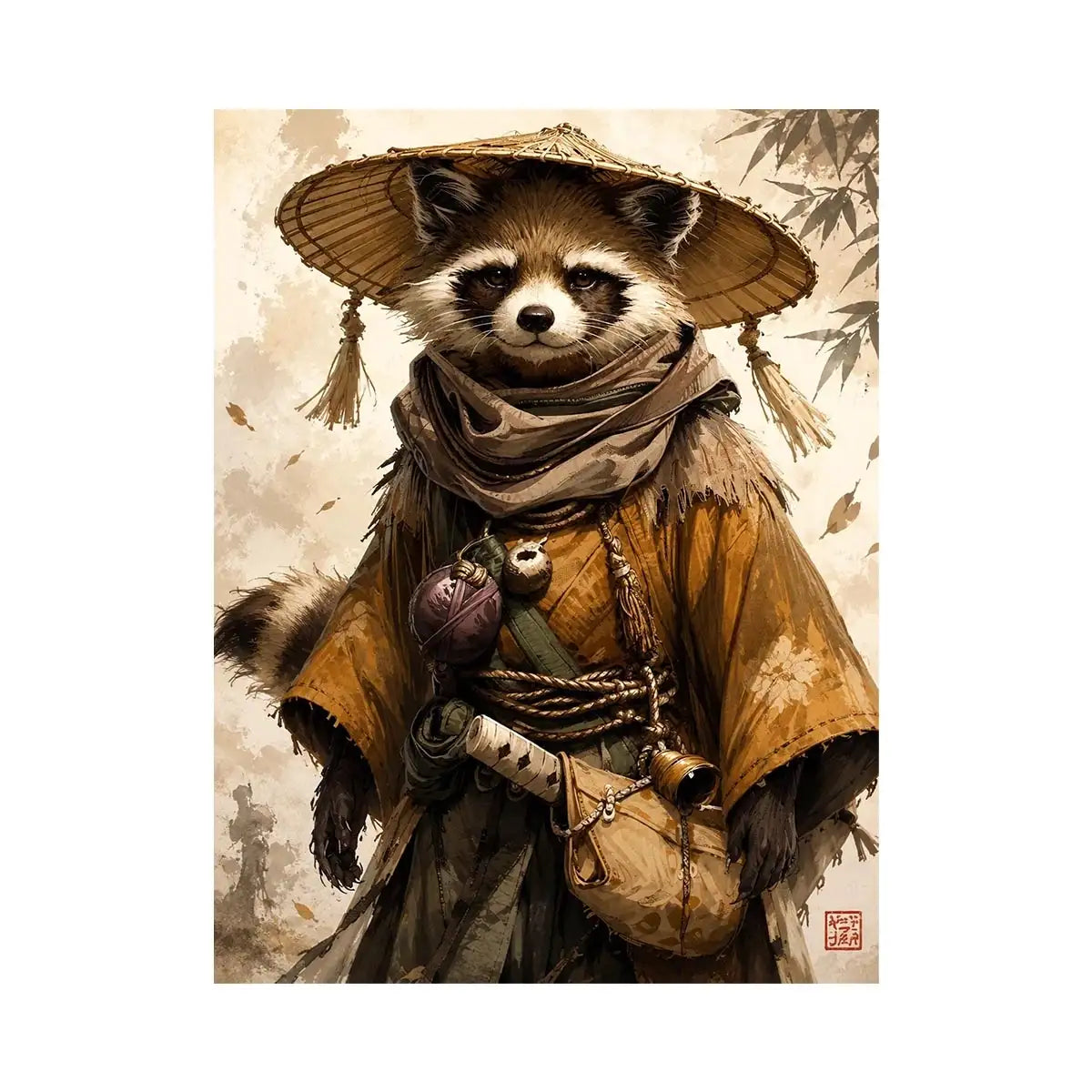 Tanuki Canvas Print