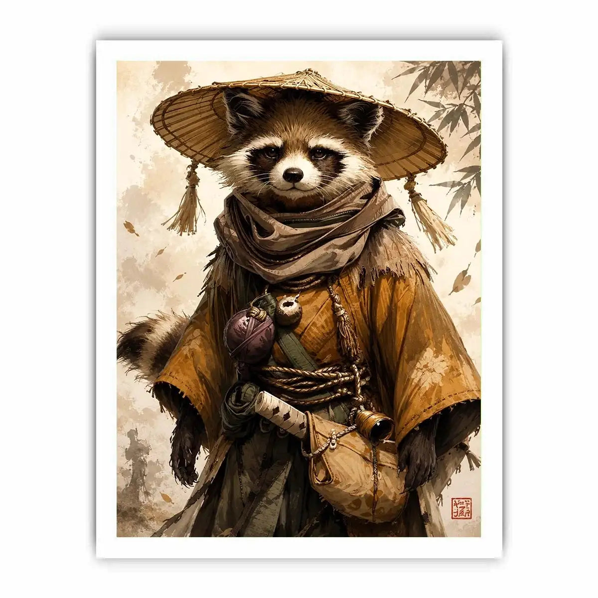 Tanuki Canvas Print