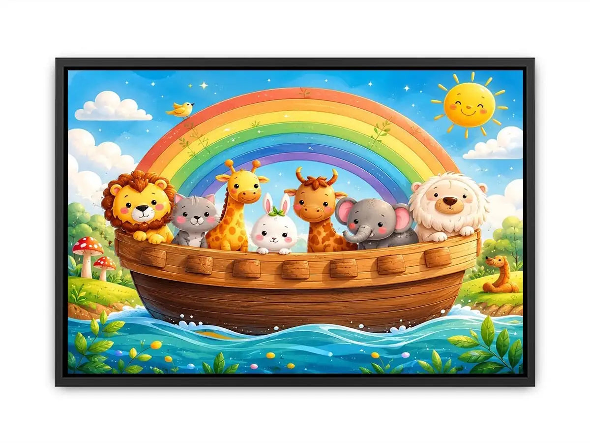 Boat Ride kids nursery Canvas Print