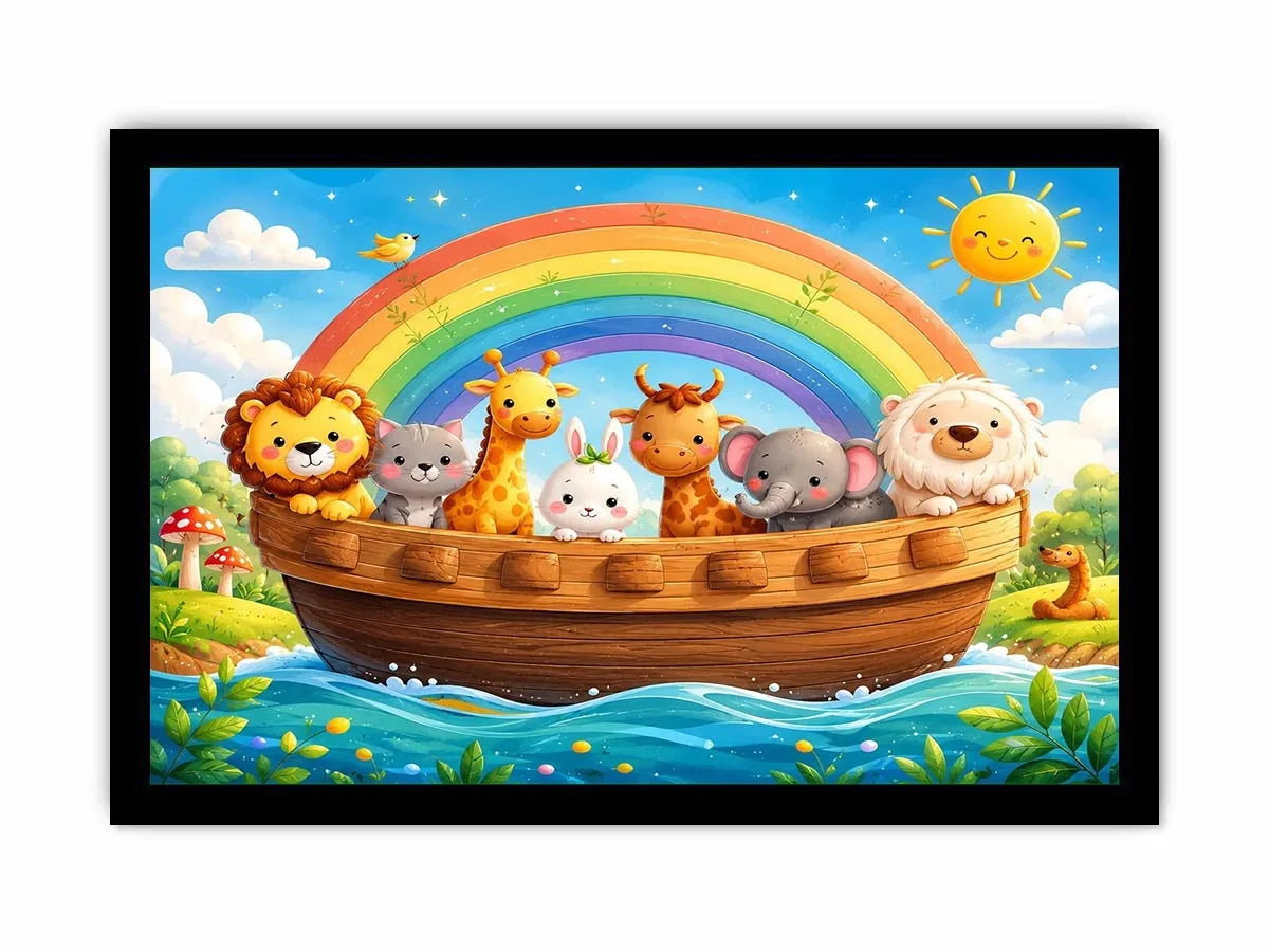 Boat Ride kids nursery Canvas Print