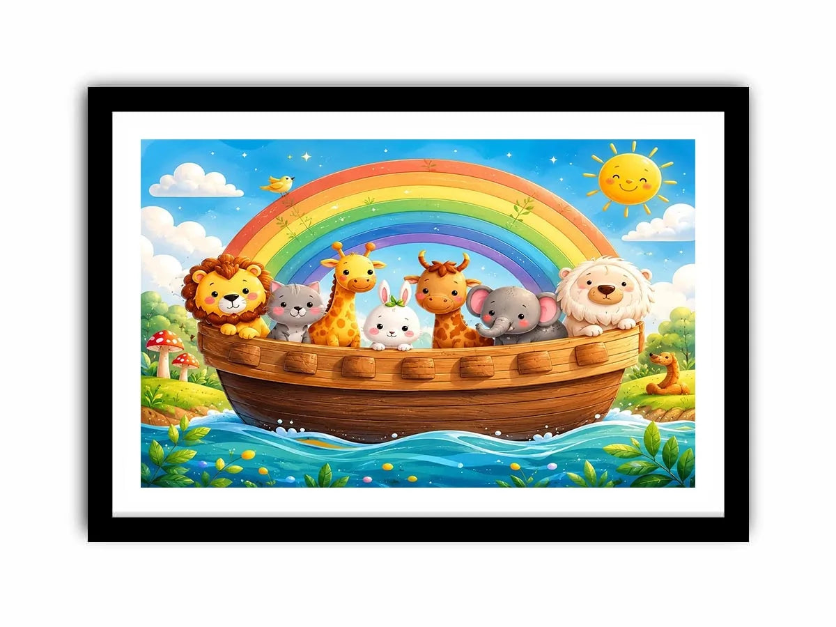 Boat Ride kids nursery Canvas Print