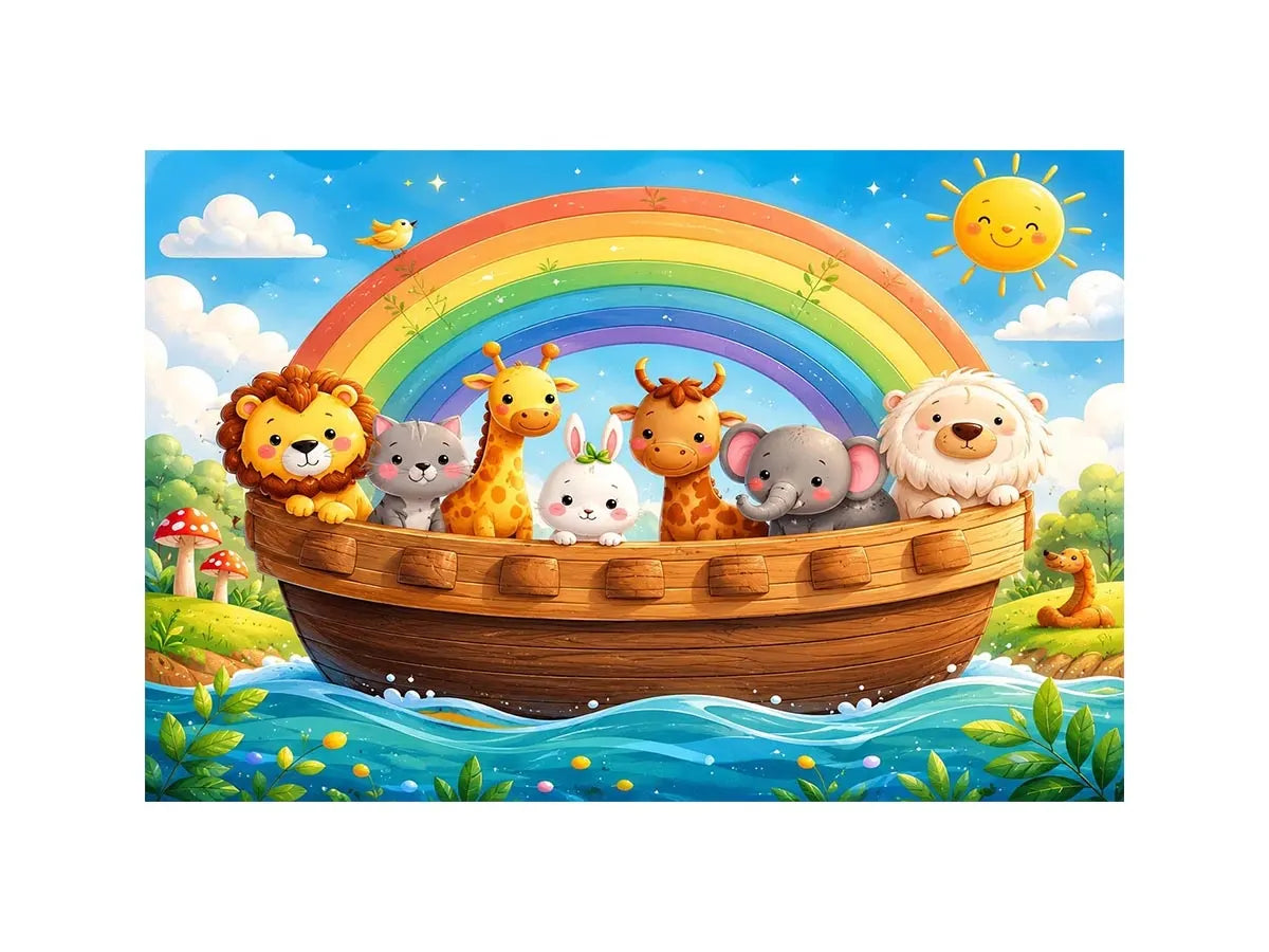 Boat Ride kids nursery Canvas Print