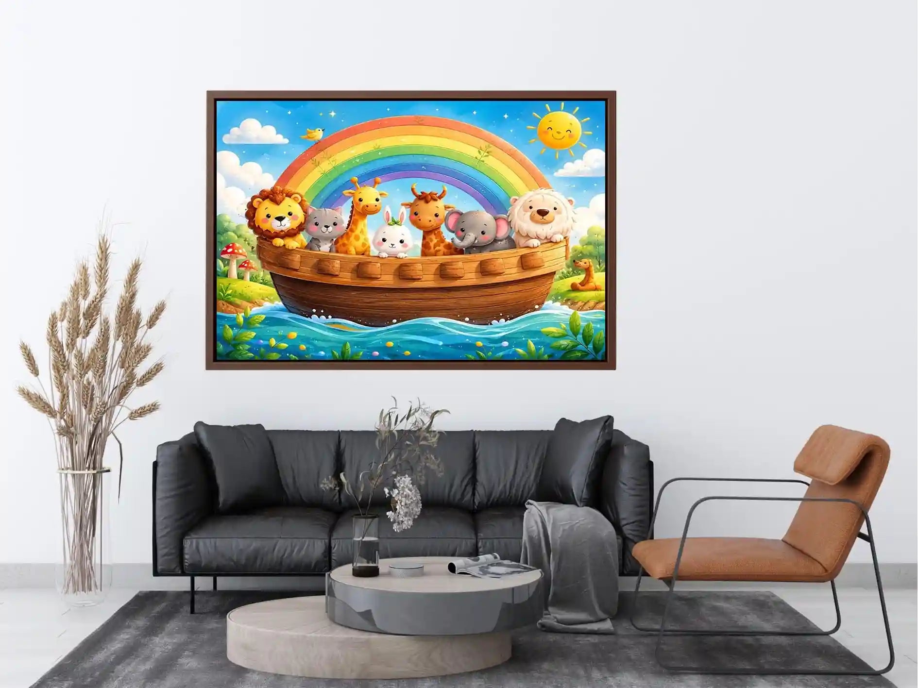 Boat Ride kids nursery Canvas Print