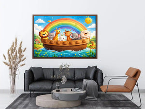Boat Ride kids nursery Canvas Print