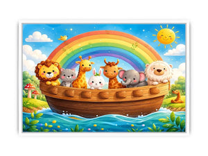 Boat Ride kids nursery Canvas Print