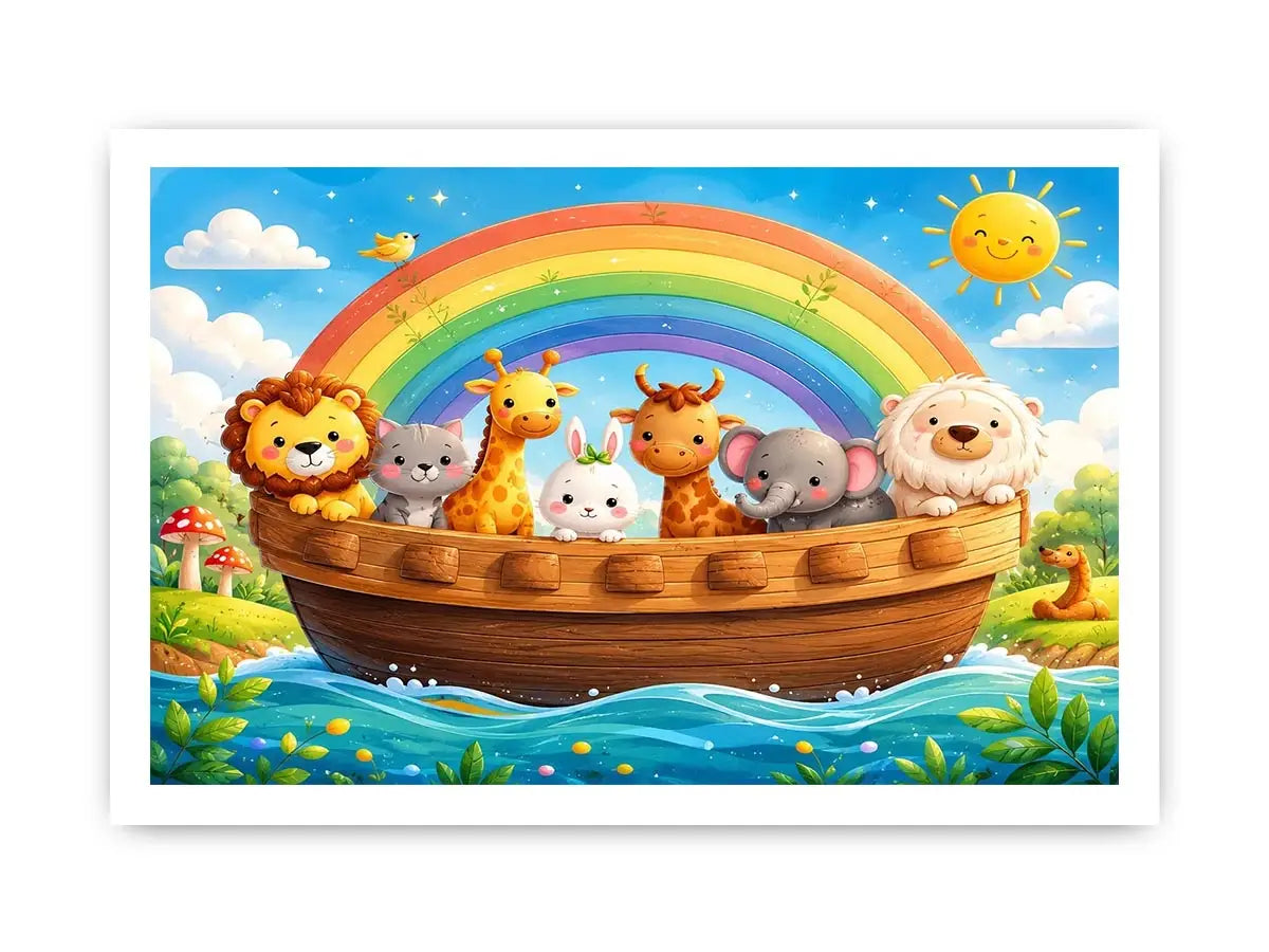 Boat Ride kids nursery Canvas Print