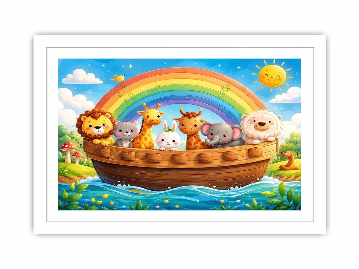 Boat Ride kids nursery Canvas Print
