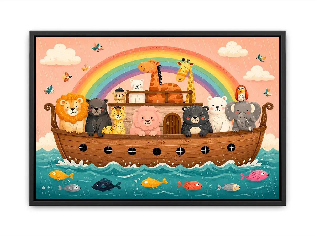 Boat Ride kids nursery Canvas Print