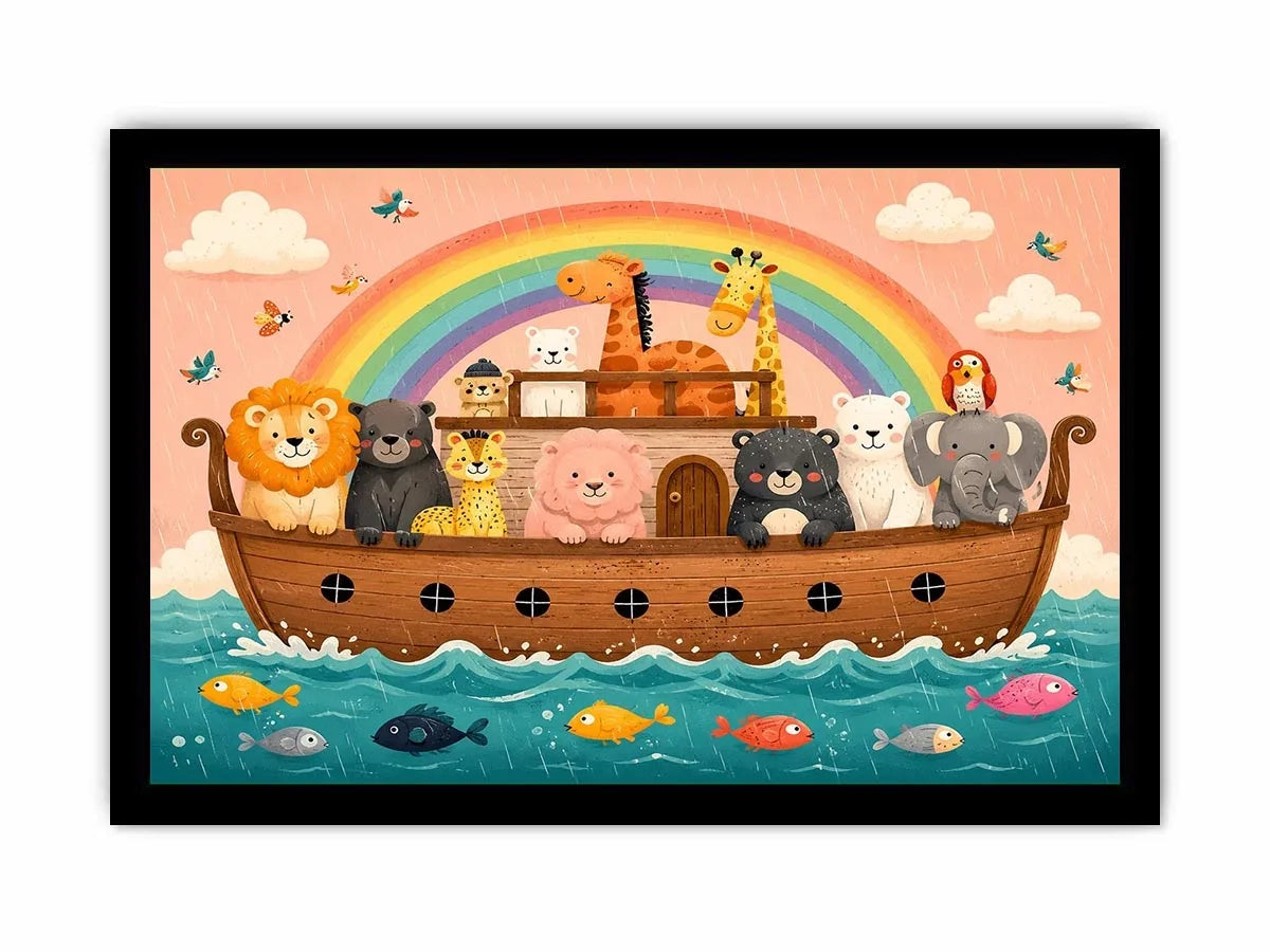 Boat Ride kids nursery Canvas Print