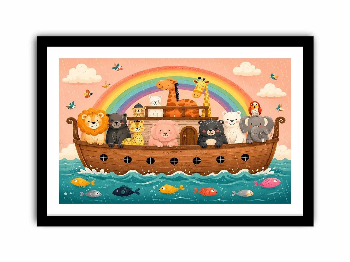 Boat Ride kids nursery Canvas Print