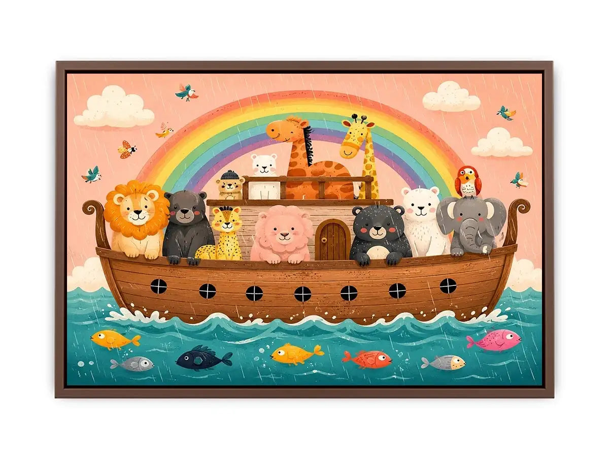 Boat Ride kids nursery Canvas Print