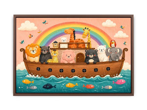 Boat Ride kids nursery Canvas Print