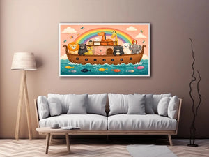 Boat Ride kids nursery Canvas Print