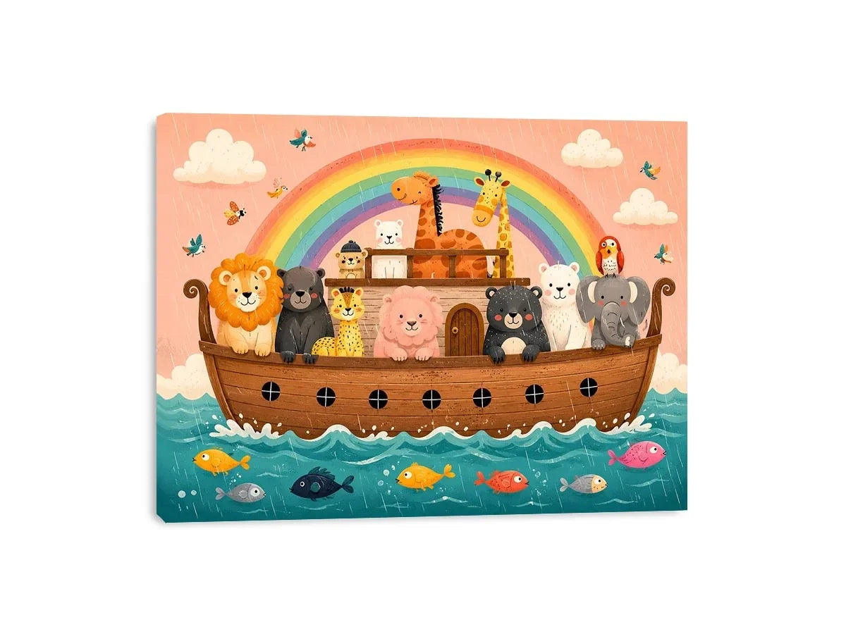 Boat Ride kids nursery Canvas Print