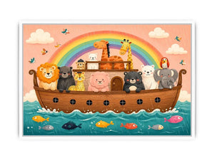 Boat Ride kids nursery Canvas Print