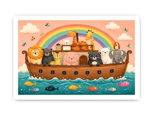 Boat Ride kids nursery Canvas Print