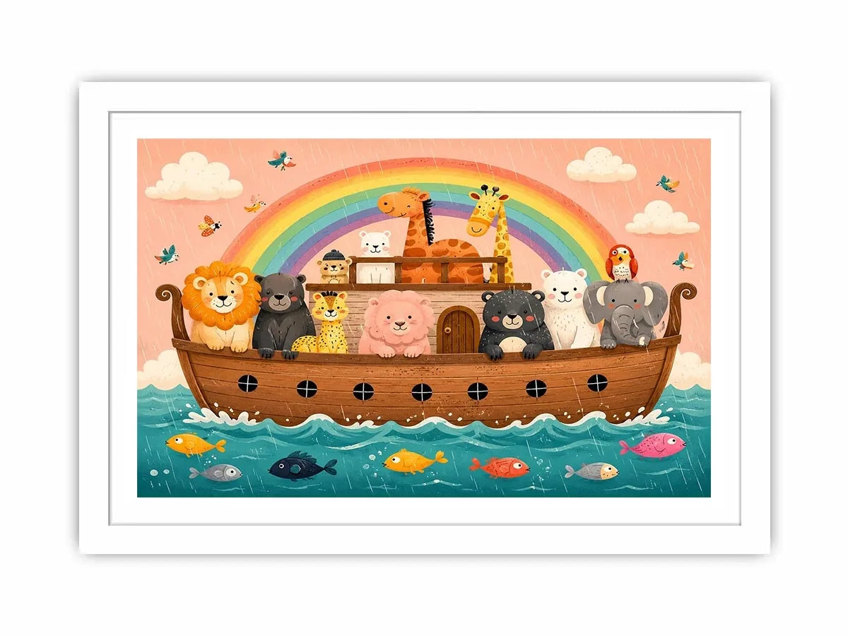 Boat Ride kids nursery Canvas Print