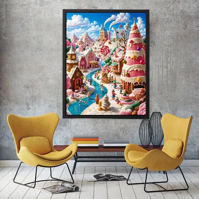 Dream Neighborhood kids nursery Canvas Print