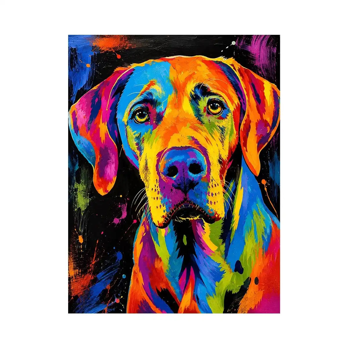 Pop Art Dog Canvas Print