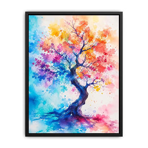 Watercolor Tree Canvas Print