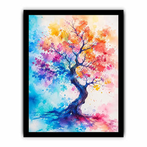 Watercolor Tree Canvas Print