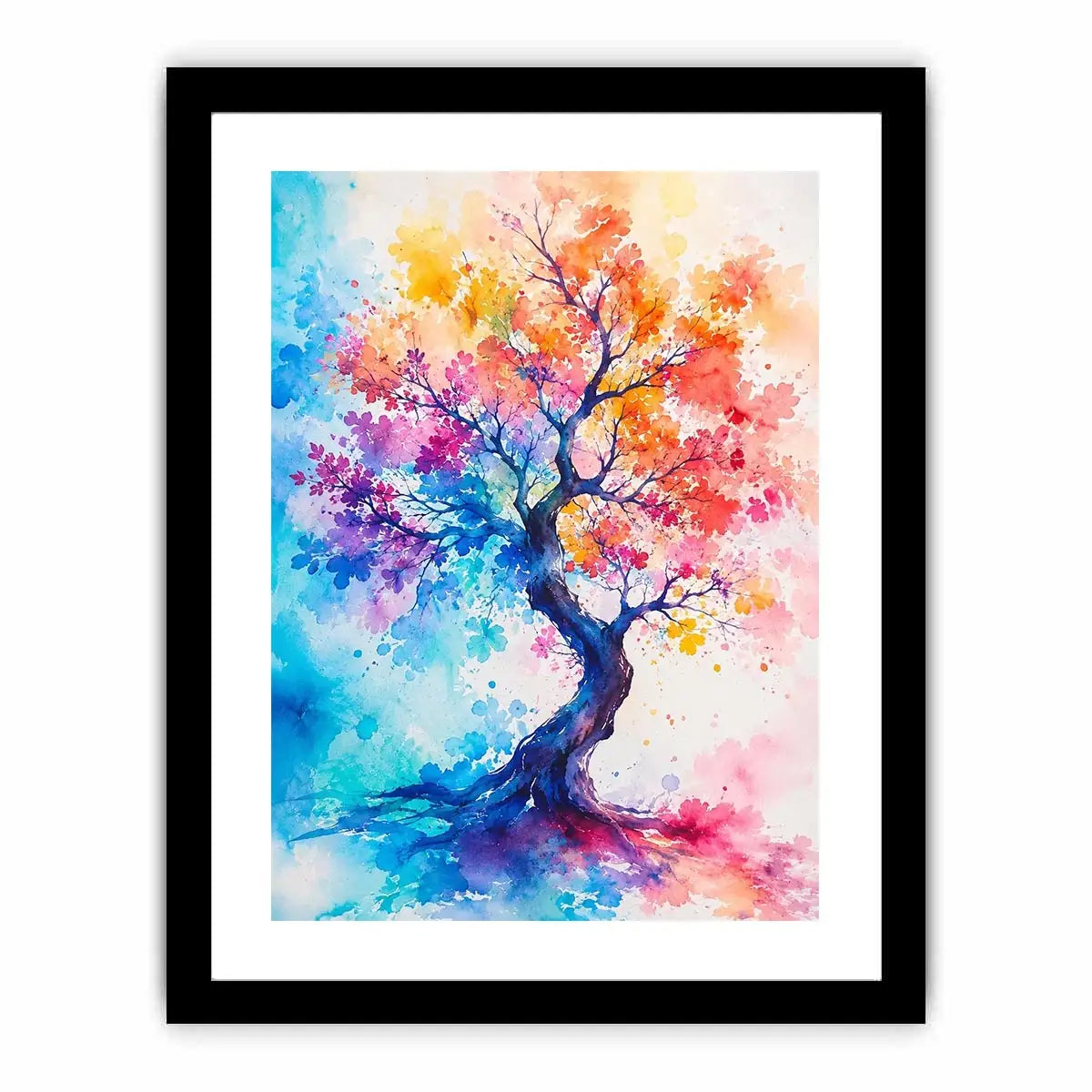 Watercolor Tree Canvas Print