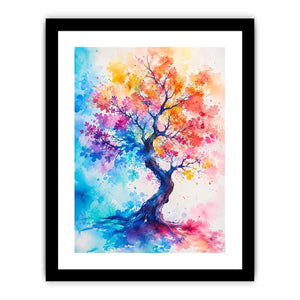 Watercolor Tree Canvas Print