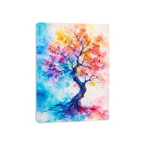 Watercolor Tree Canvas Print