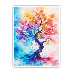 Watercolor Tree Canvas Print