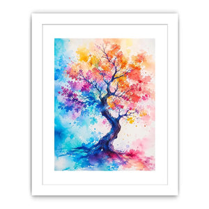 Watercolor Tree Canvas Print