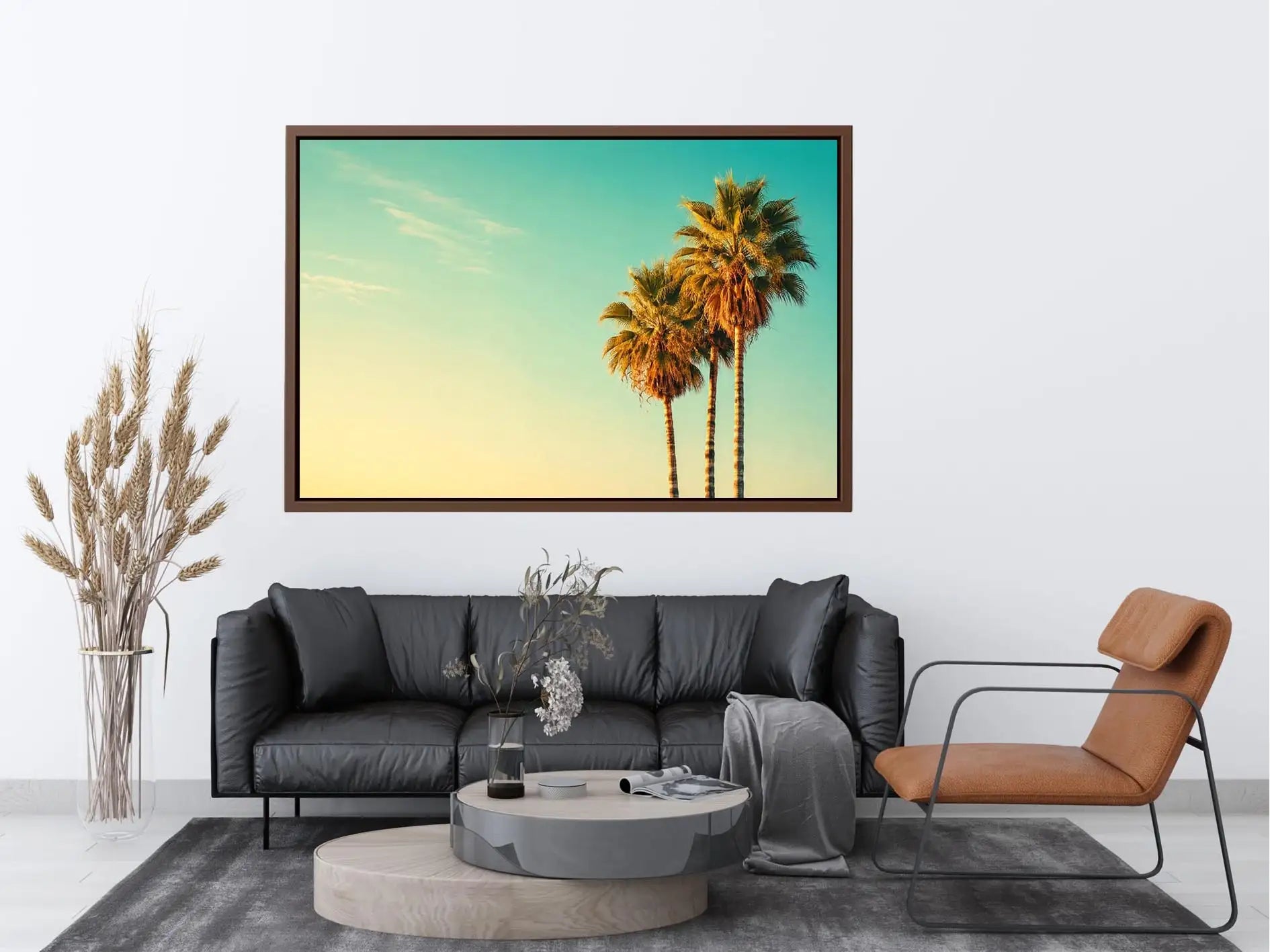 Palm Trees vintage Canvas Print
