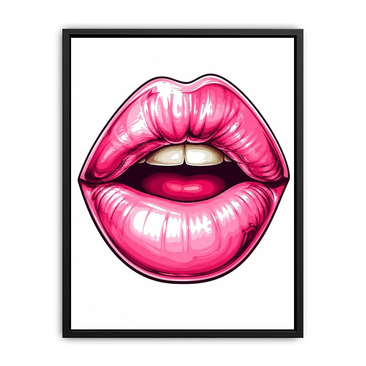 Pink Lips Canvas Print