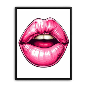 Pink Lips Canvas Print