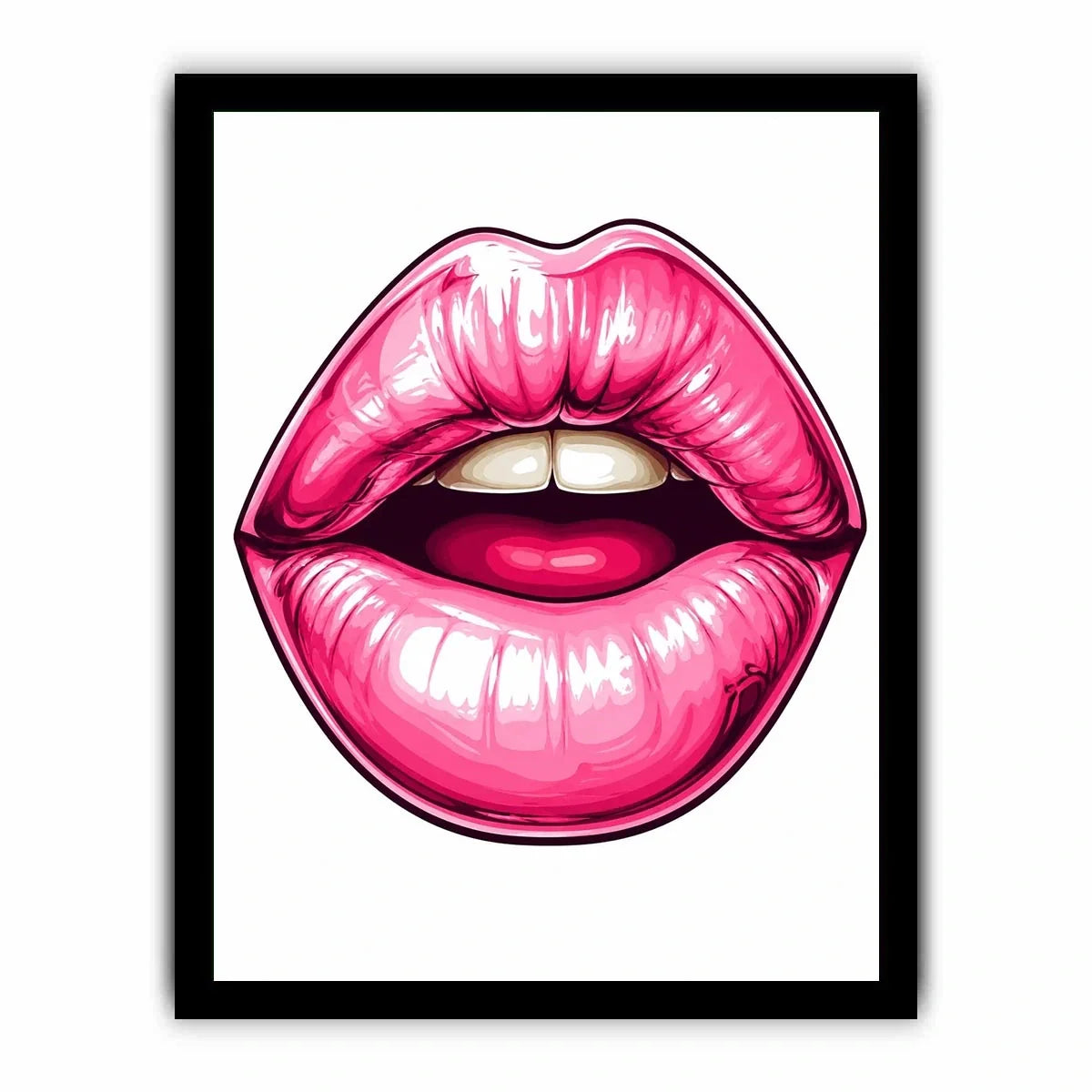 Pink Lips Canvas Print