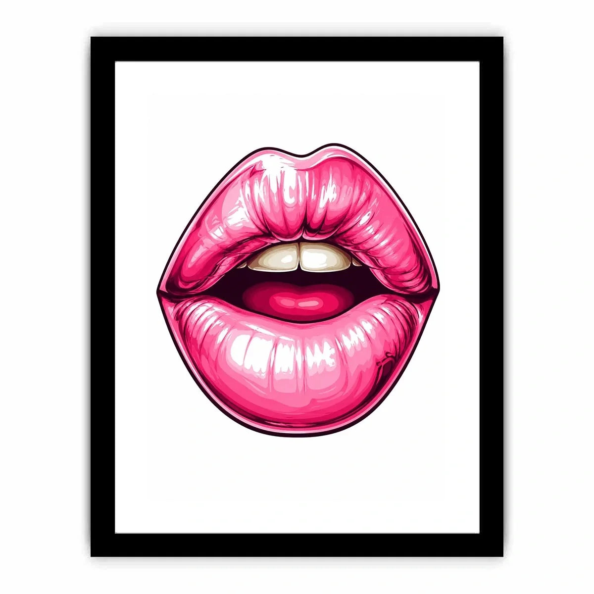 Pink Lips Canvas Print