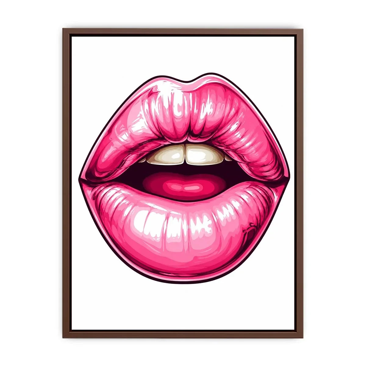 Pink Lips Canvas Print