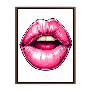 Pink Lips Canvas Print