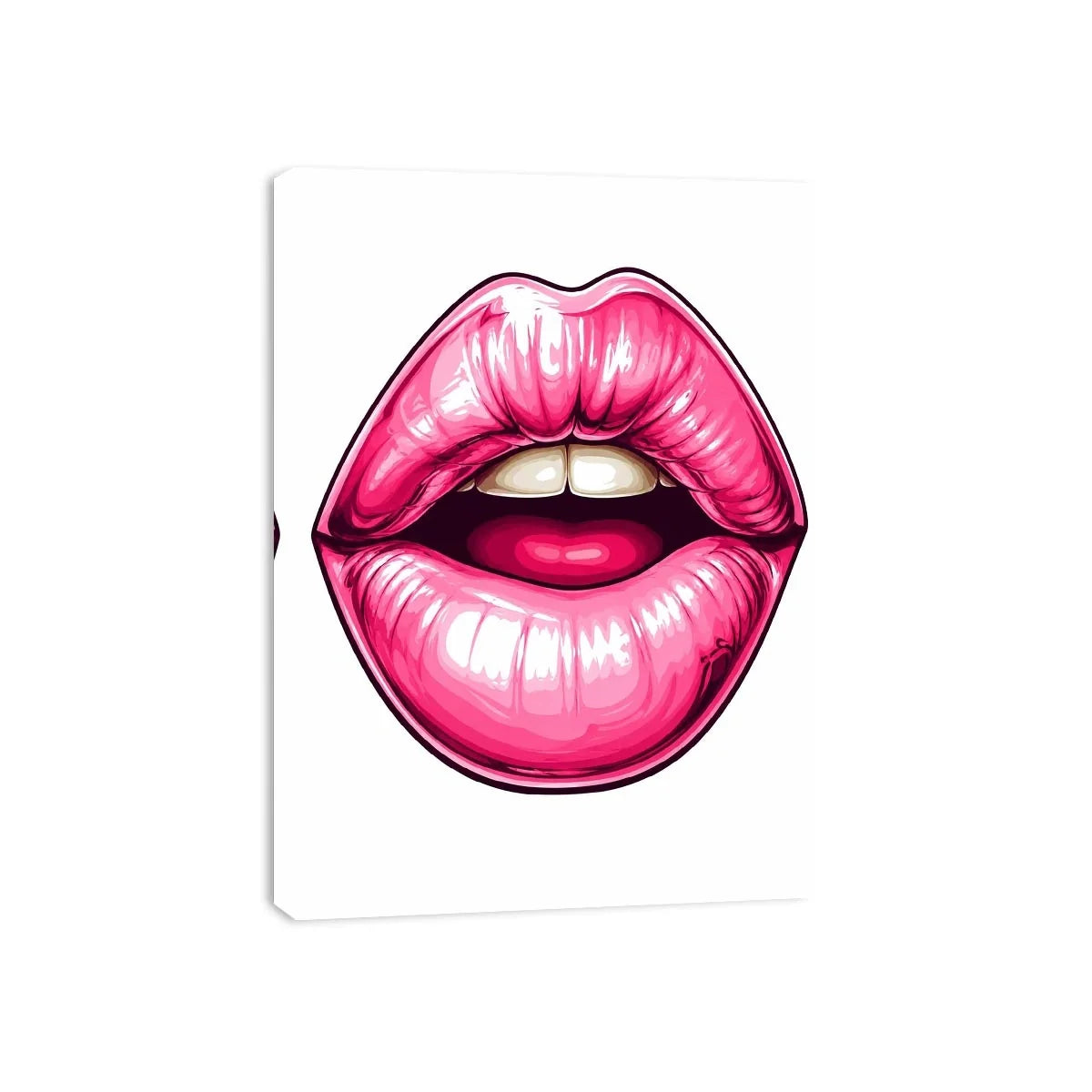 Pink Lips Canvas Print