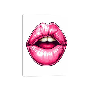 Pink Lips Canvas Print