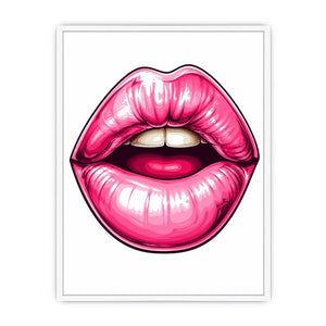 Pink Lips Canvas Print