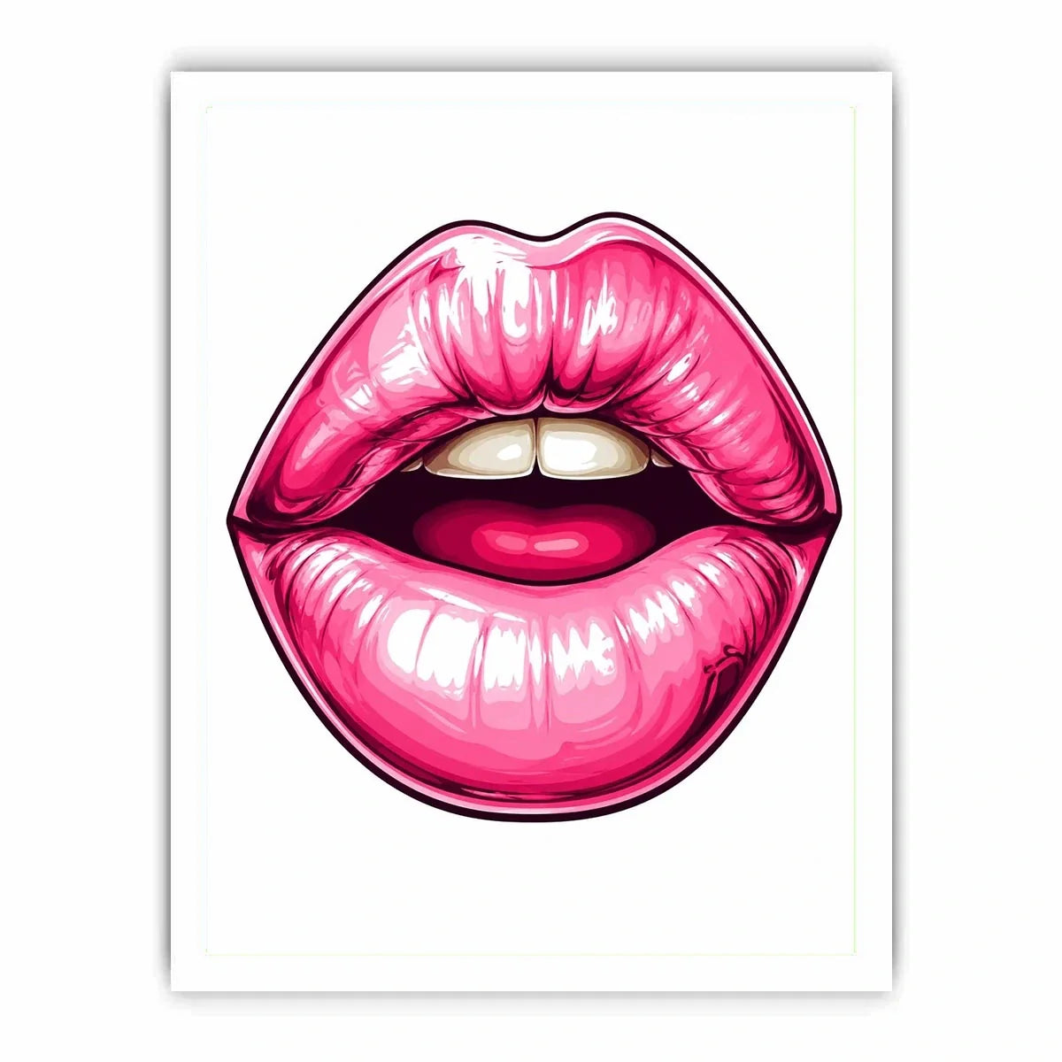 Pink Lips Canvas Print