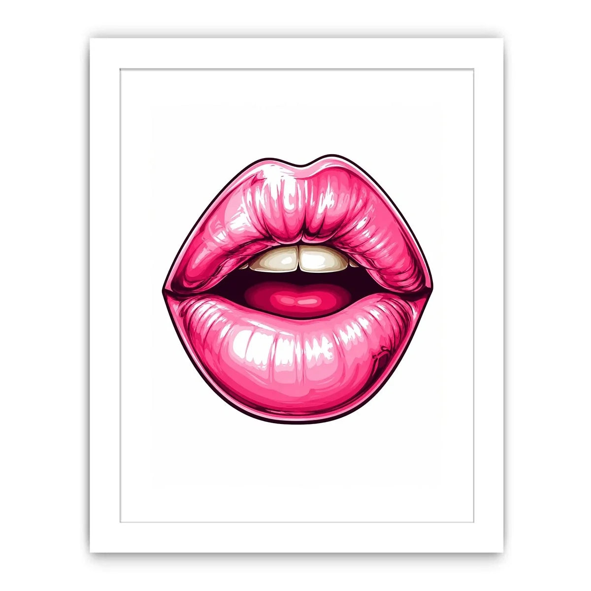 Pink Lips Canvas Print