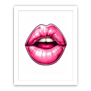 Pink Lips Canvas Print