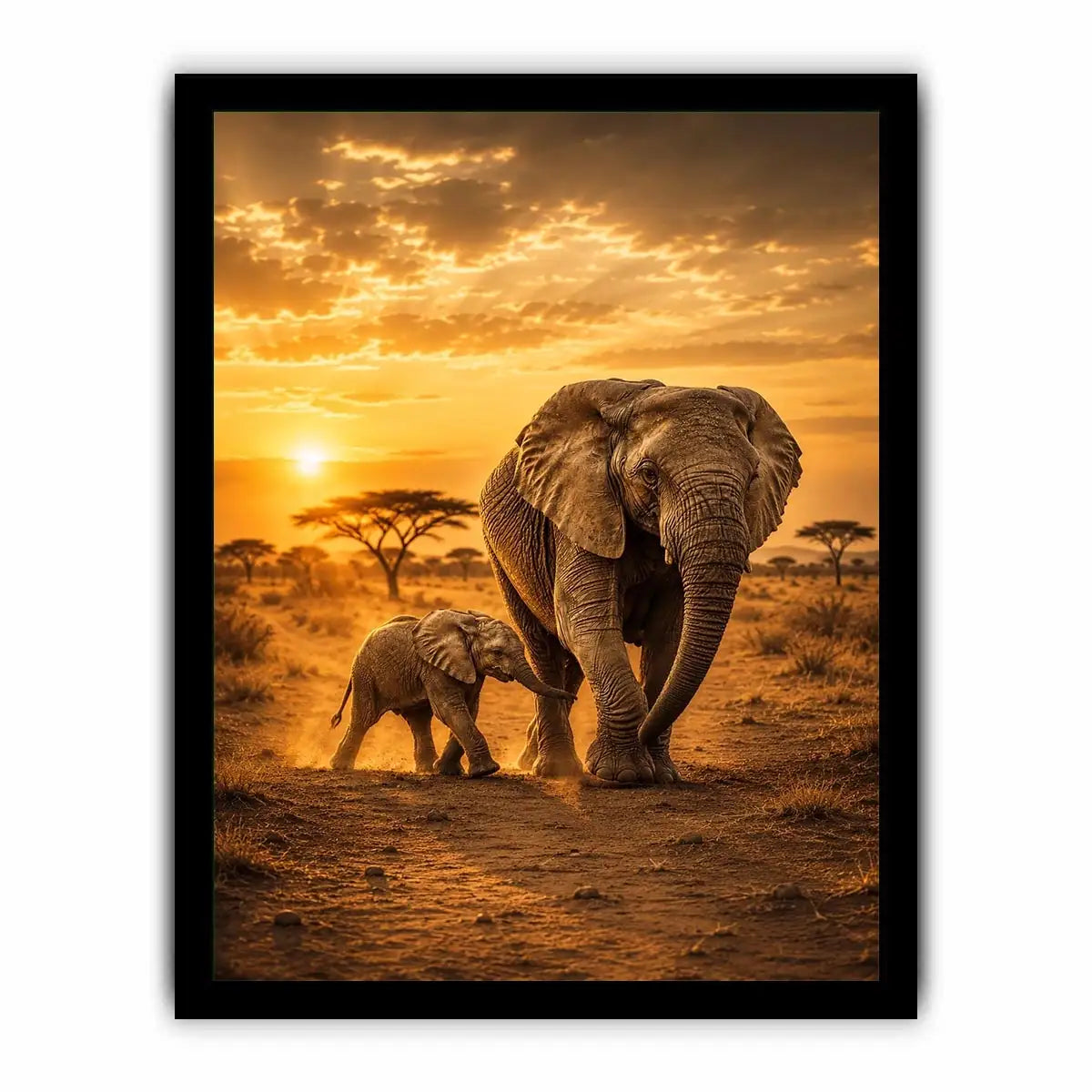 Baby Elephant Canvas Print
