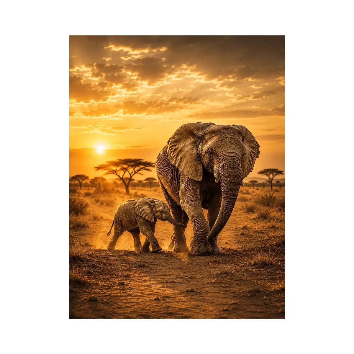 Baby Elephant Canvas Print