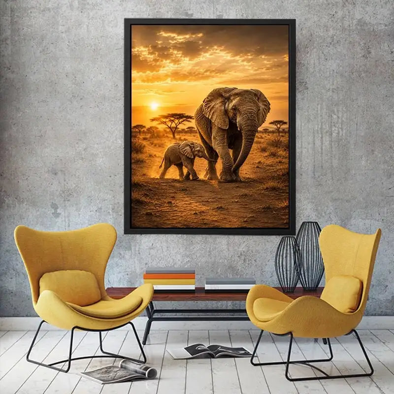 Baby Elephant Canvas Print