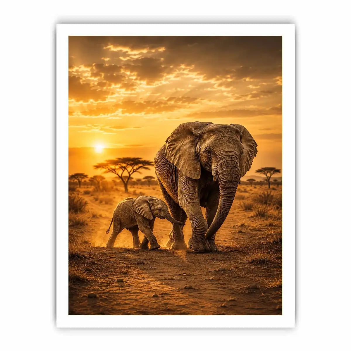 Baby Elephant Canvas Print
