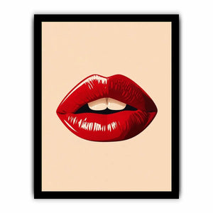 Kiss Me Lips Canvas Print